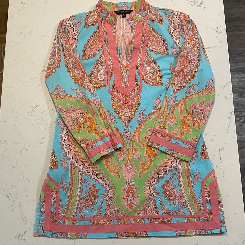 Brooks Brothers Size 2 colorful tunic